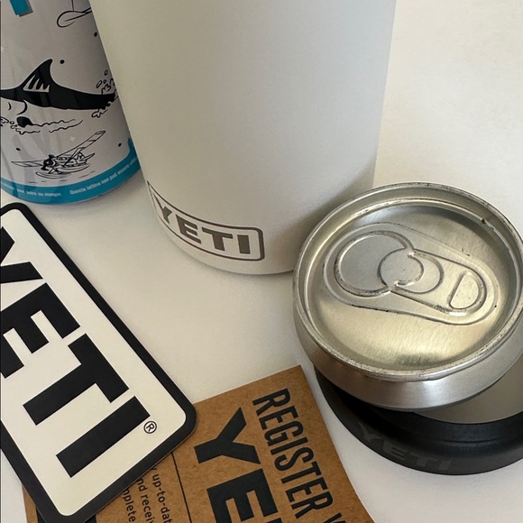 Limited Edition White Claw Yeti Can Cooler with Stash Can - Picture 6 of 8